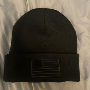 Black American flag hat